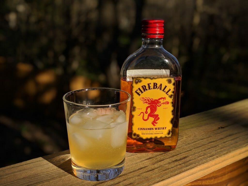 Alcohol content in Fireball whiskey