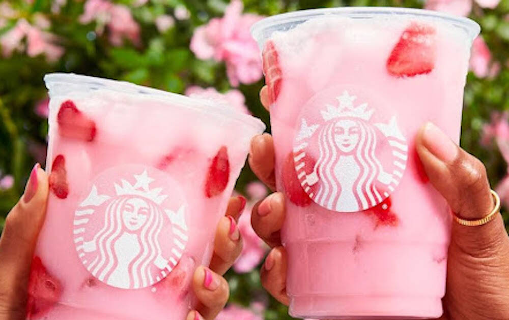 Starbucks Pink Drink with Vanilla Cold Foam calories