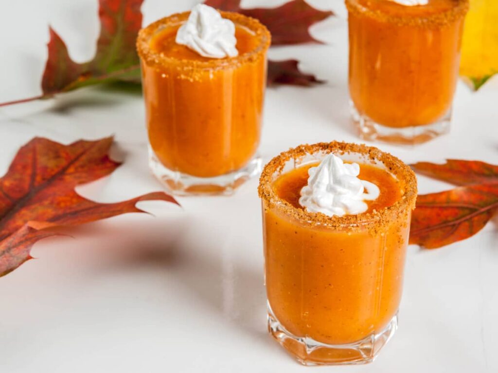 Pumpkin Pie Shot with Fireball and Pineapple Juice Recipe
