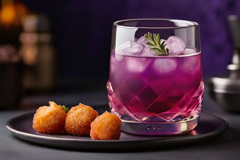 What to serve with purple haze cocktail