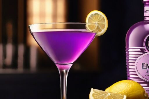 Serving tips for Purple Haze cocktail