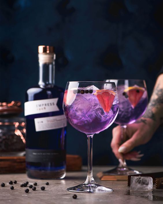 Pretty Purple Cocktails