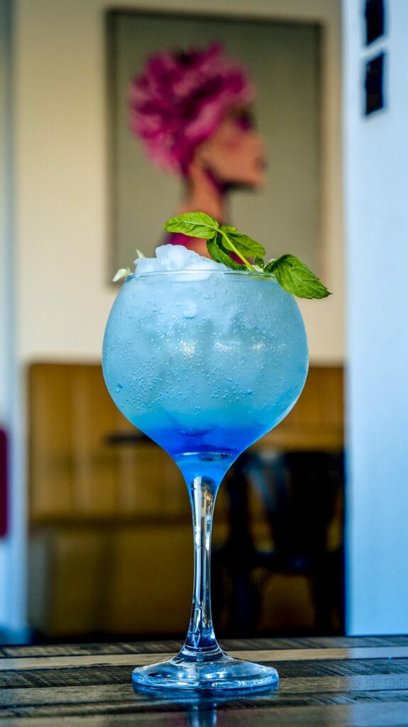 Frozen Blue Moon Curaçao Vodka Cocktail