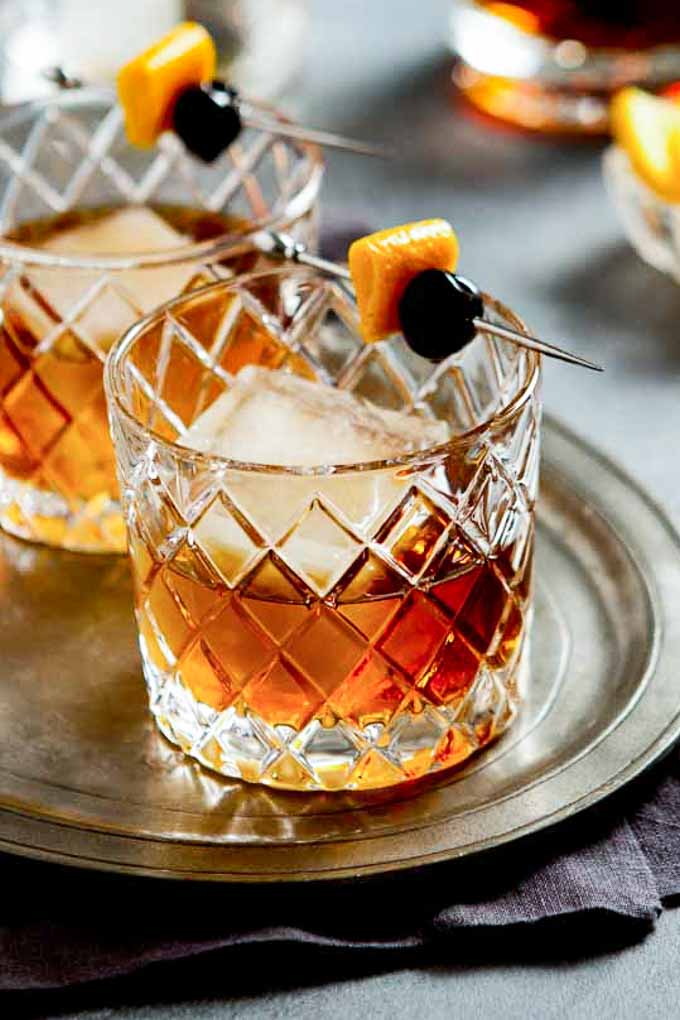 Old Overholt Manhattan cocktail