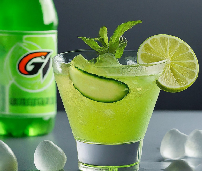 Cucumber Lime Gatorade Cocktail Recipe for Parties