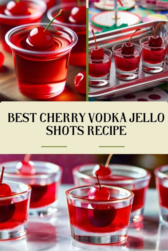 Cherry Vodka Jello Shots Recipe