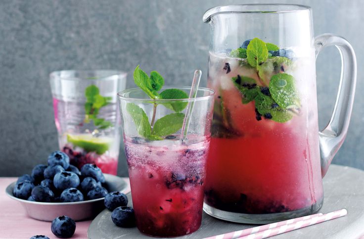 Blueberry Mojito Mocktail