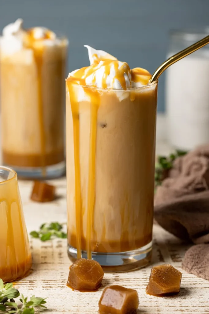 Easy Homemade Iced Caramel Latte Recipe