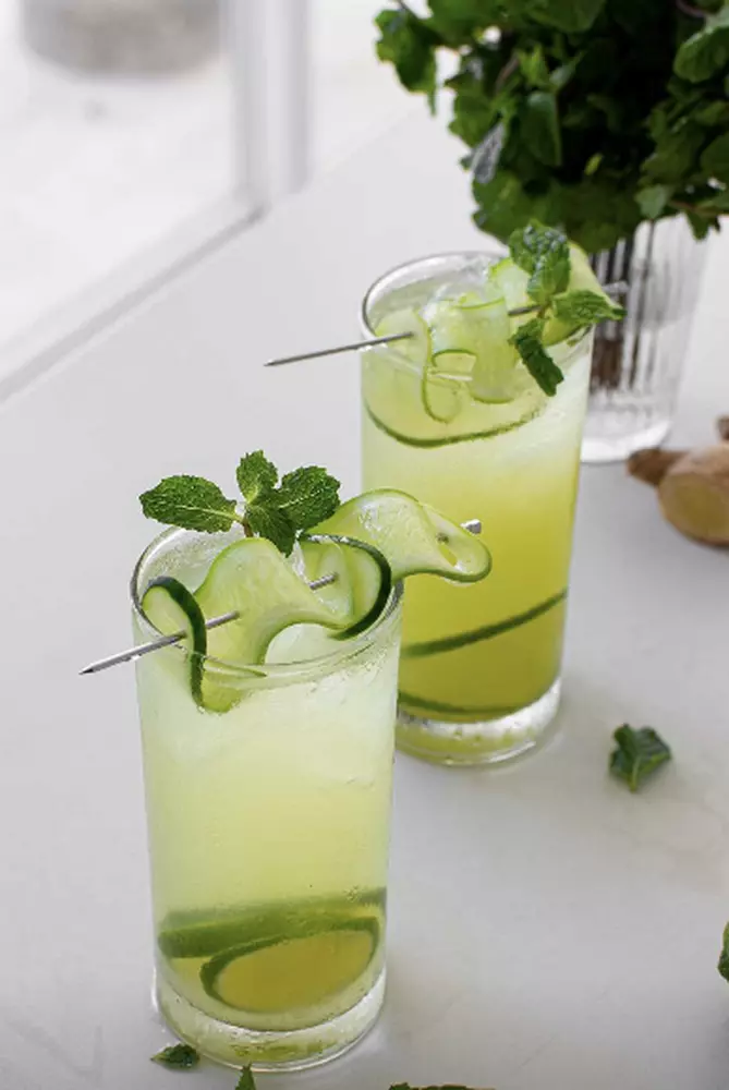 Ginger Cucumber Mint Mocktail Recipe