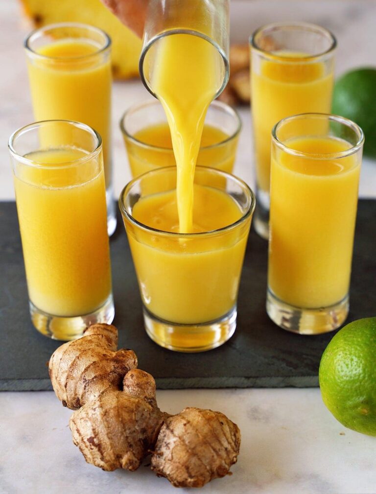 Healthy Ginger Wellness Shots Recipe