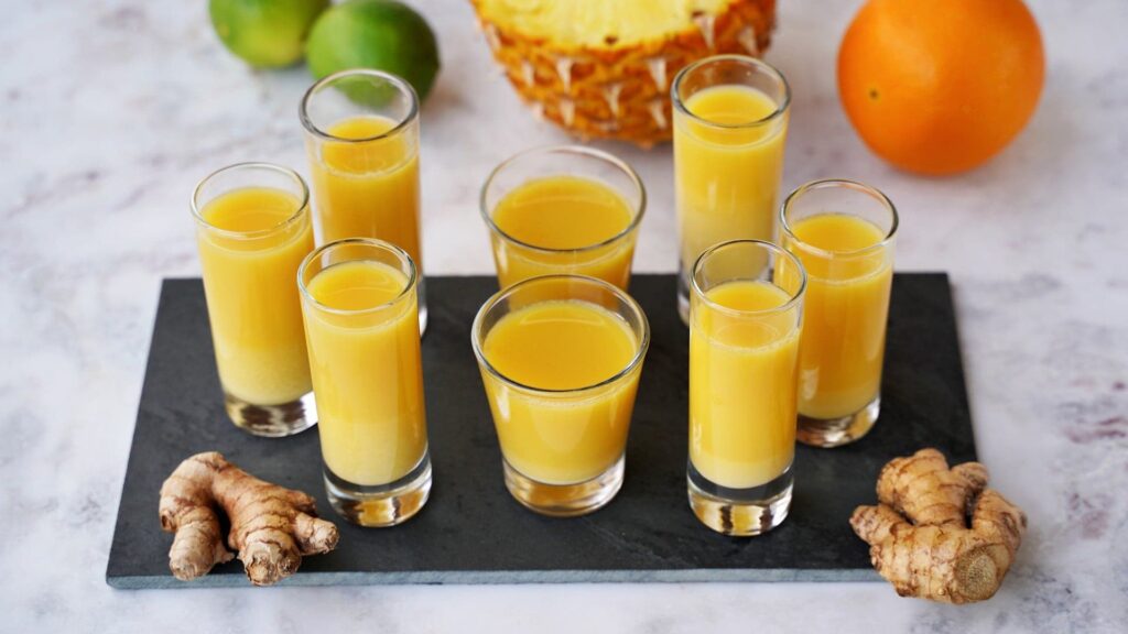 Healthy Ginger Wellness Shots Recipe