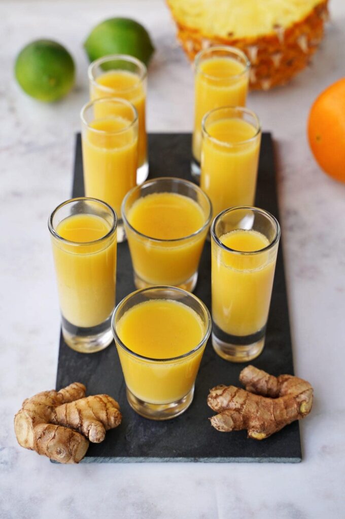 Healthy Ginger Wellness Shots Recipe