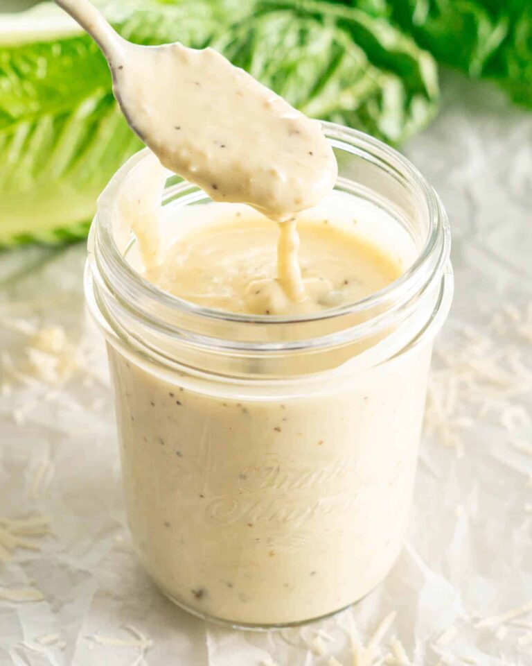 Healthy Homemade Caesar Salad Dressing Recipe