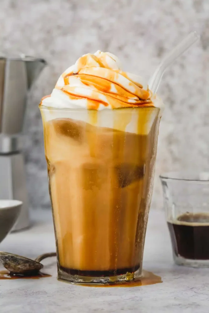 Easy Homemade Iced Caramel Latte Recipe