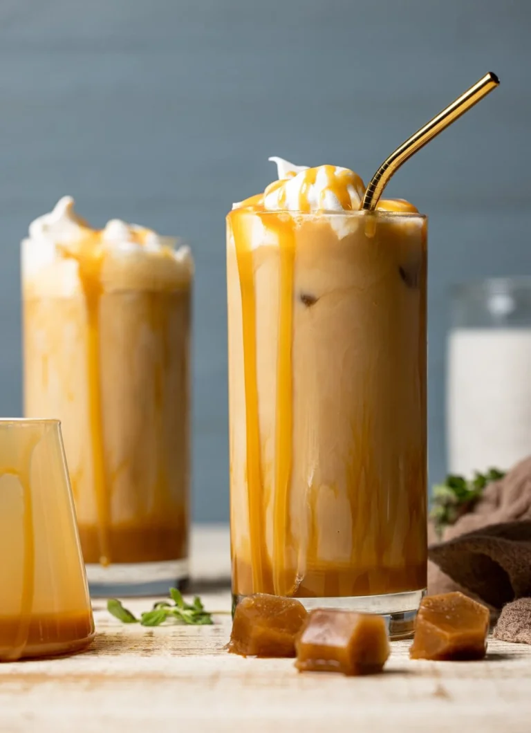 Easy Homemade Iced Caramel Latte Recipe