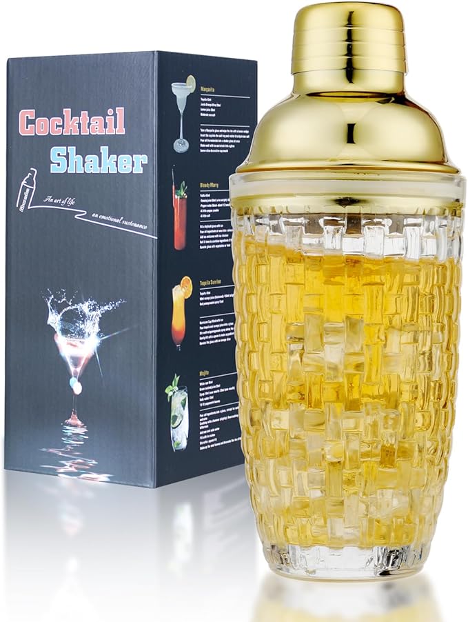 Glass Cocktail Shaker Set