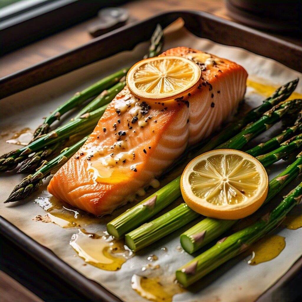 Baked Salmon with Asparagus