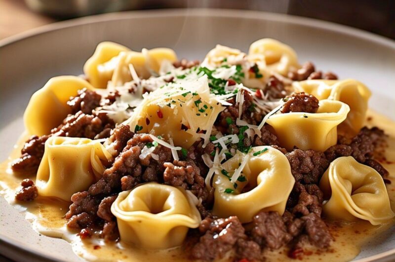 Beef & Parmesan Tortellini Recipe