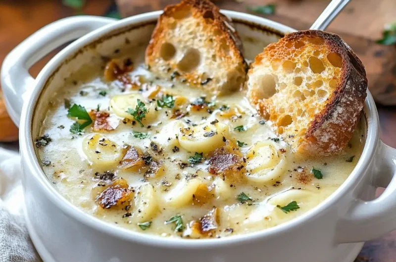 Country French Garlic Soup Recipe