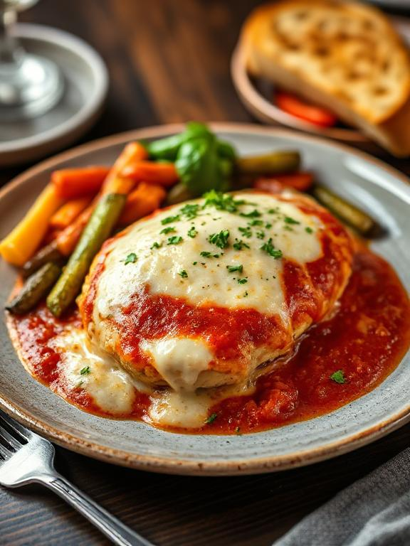 Cheesy Chicken Mozzarella Bake