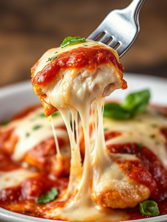 Cheesy Chicken Mozzarella Bake