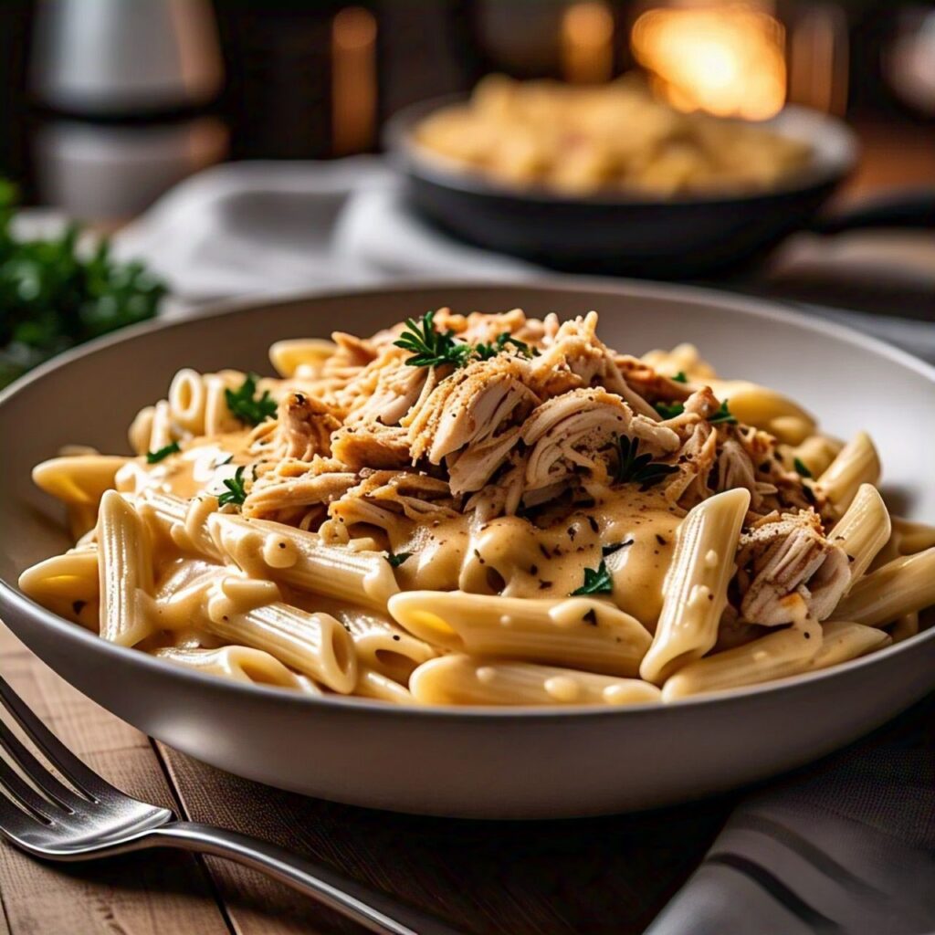 Crock Pot Creamy Cajun Chicken Pasta