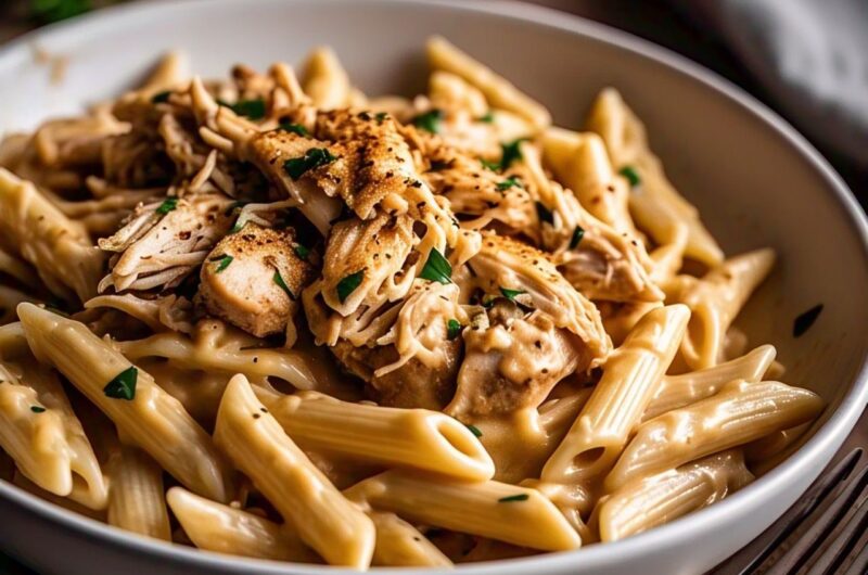 Crock Pot Creamy Cajun Chicken Pasta