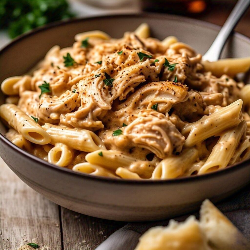 Crock Pot Creamy Cajun Chicken Pasta