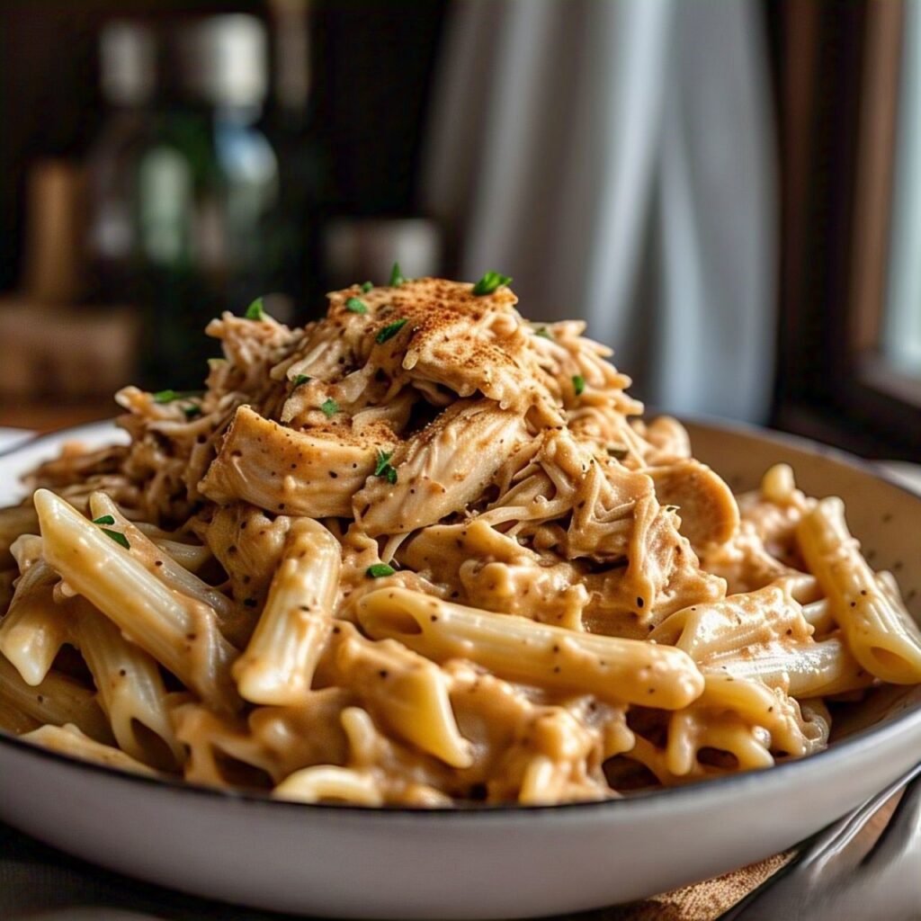 Crock Pot Creamy Cajun Chicken Pasta