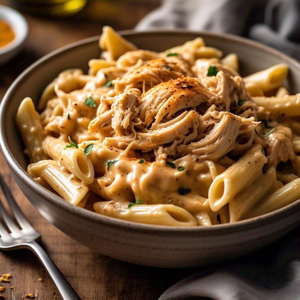 Crock Pot Creamy Cajun Chicken Pasta