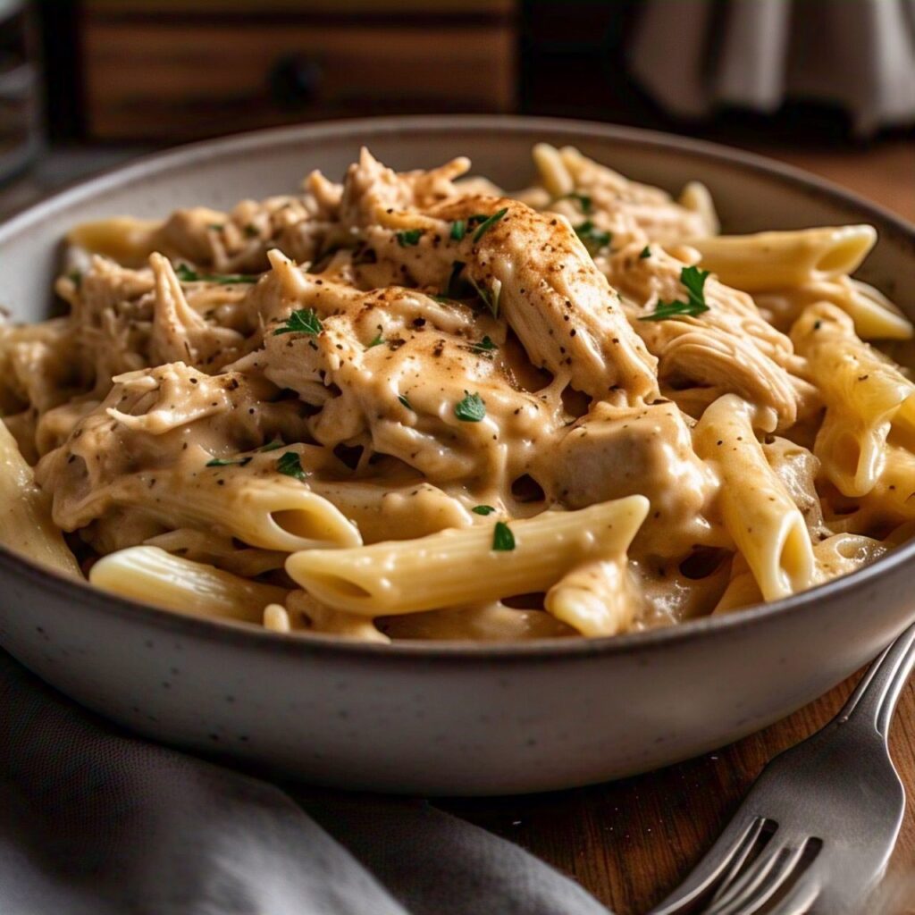 Crock Pot Creamy Cajun Chicken Pasta