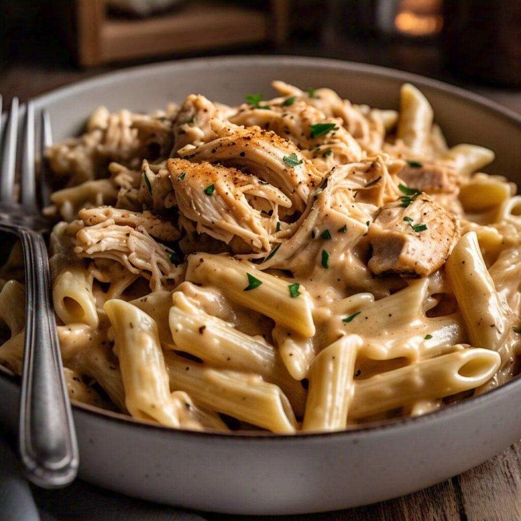 Crock Pot Creamy Cajun Chicken Pasta