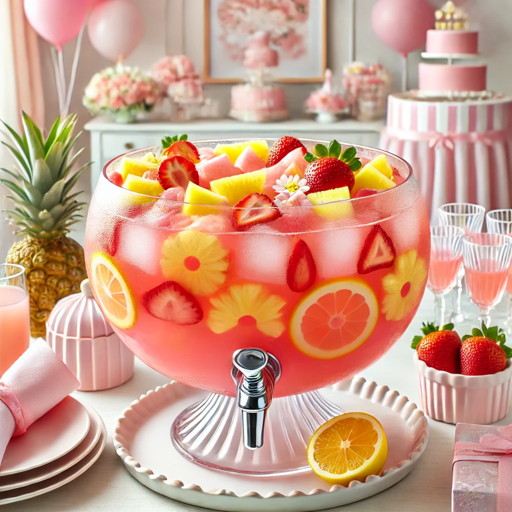 Perfectly Pink Punch – Best Baby Girl Shower Punch