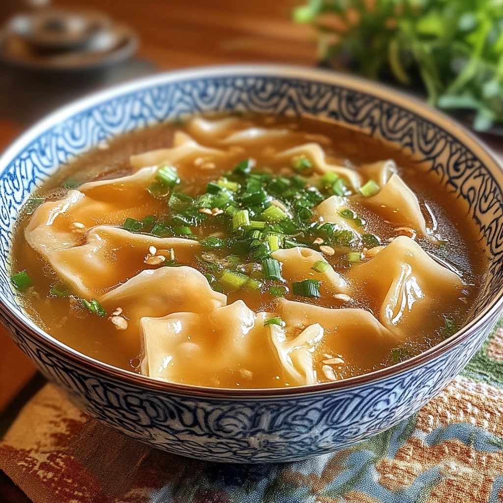 Homemade Wonton Soup Recipe