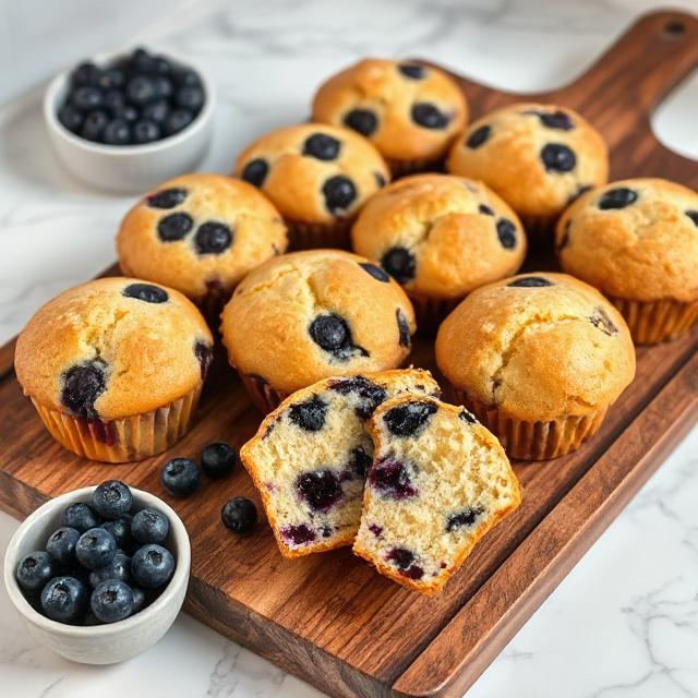 Blueberry Cottage Cheese Muffins