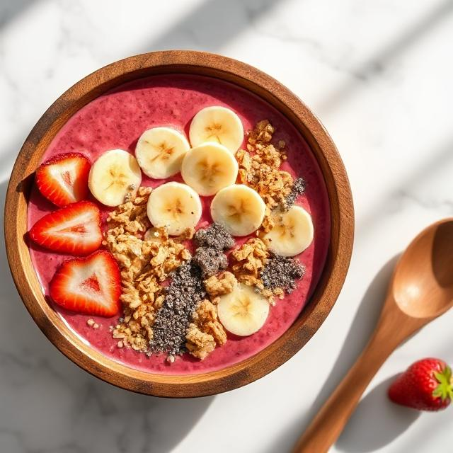 Strawberry Banana Smoothie Bowl