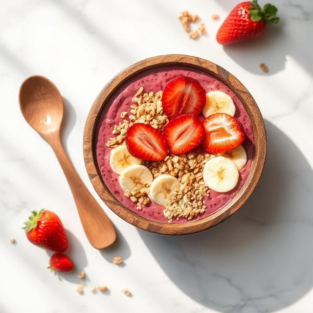 Strawberry Banana Smoothie Bowl