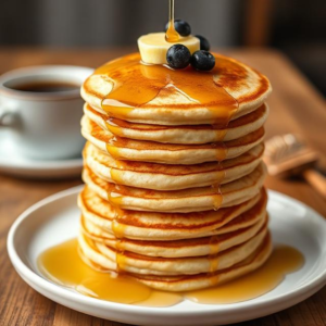 Fluffy Homemade Pancakes Recipe