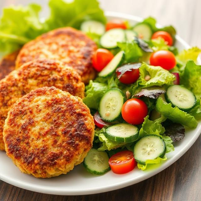 Healthy & Crispy Chicken Patties Recipe