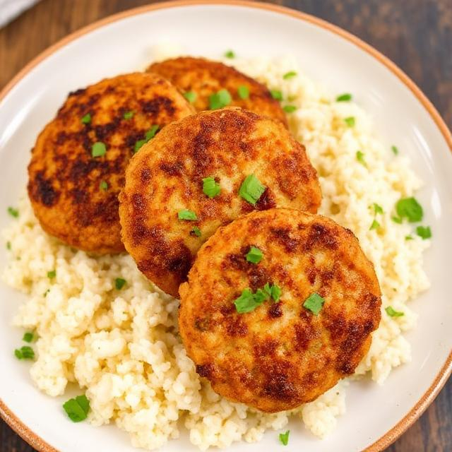 Healthy & Crispy Chicken Patties Recipe