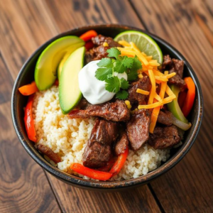 Steak Fajita Bowl Recipe