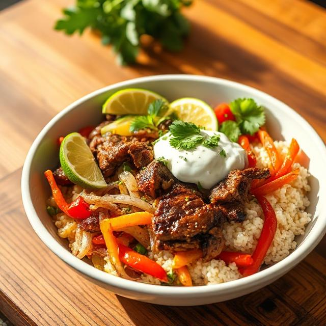 Steak Fajita Bowl Recipe