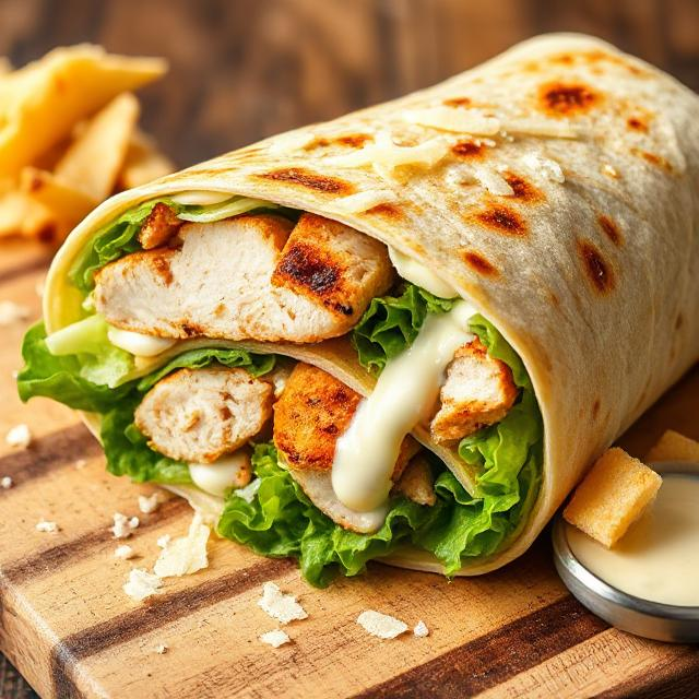 Chicken Caesar Salad Wraps Recipe