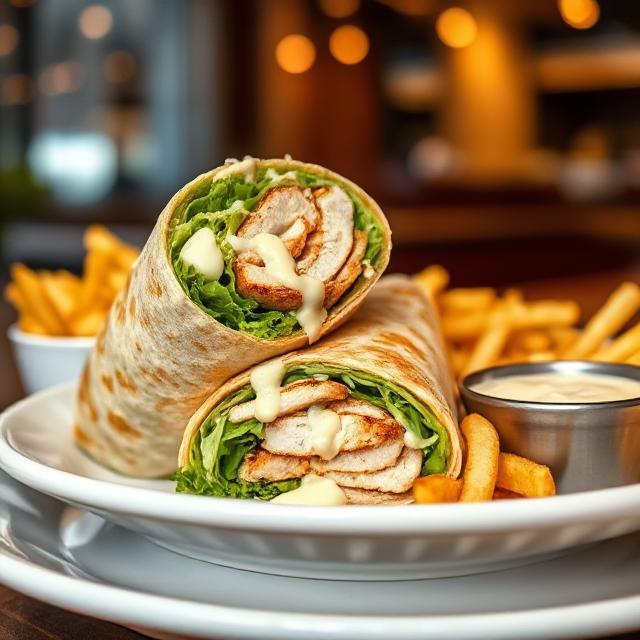 Chicken Caesar Salad Wraps Recipe