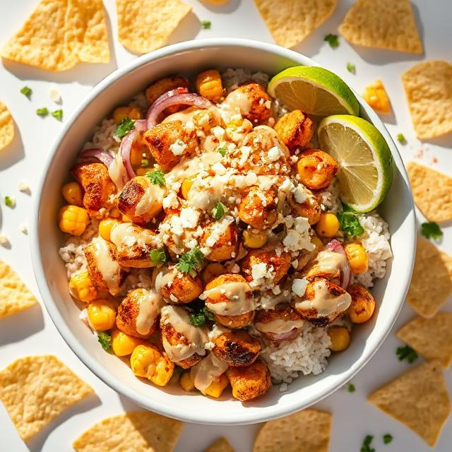 Street Corn Chicken Rice Bowl