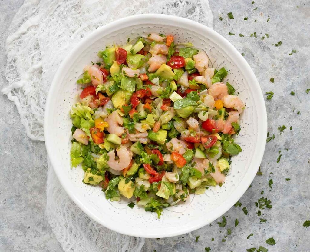 Avocado Salsa Shrimp Salad Recipe