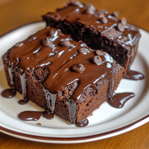 Hot Fudge Brownie Bread