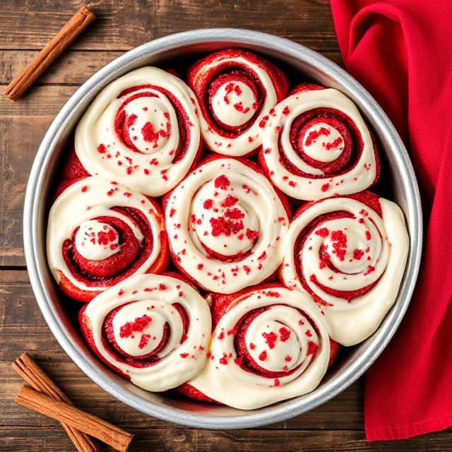 Easy Red Velvet Cinnamon Rolls Recipe