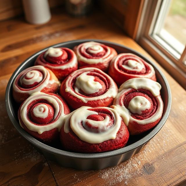 Easy Red Velvet Cinnamon Rolls Recipe